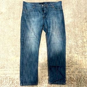 PD&C Stretch Distressed Slim Jeans Men's Sz 38x32